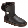 UGG Bailey Button Bling Metallic Chocolate
