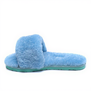 Меховые домашние тапочки Fur Slides Голубые