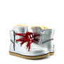 UGG Jimmy Choo Louge  Leather Silver Mini 
