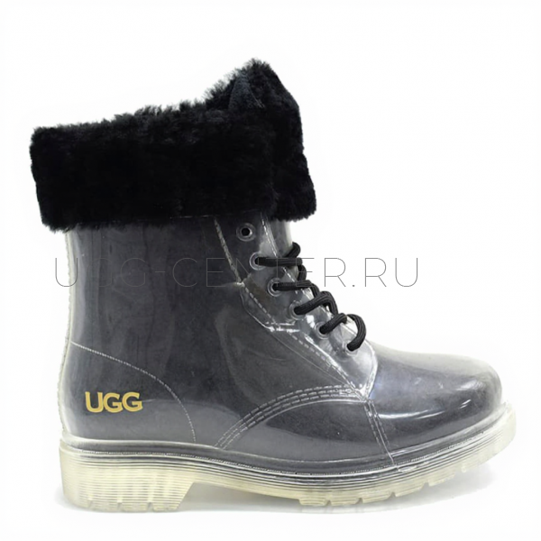 Chunky Clear Boot Black