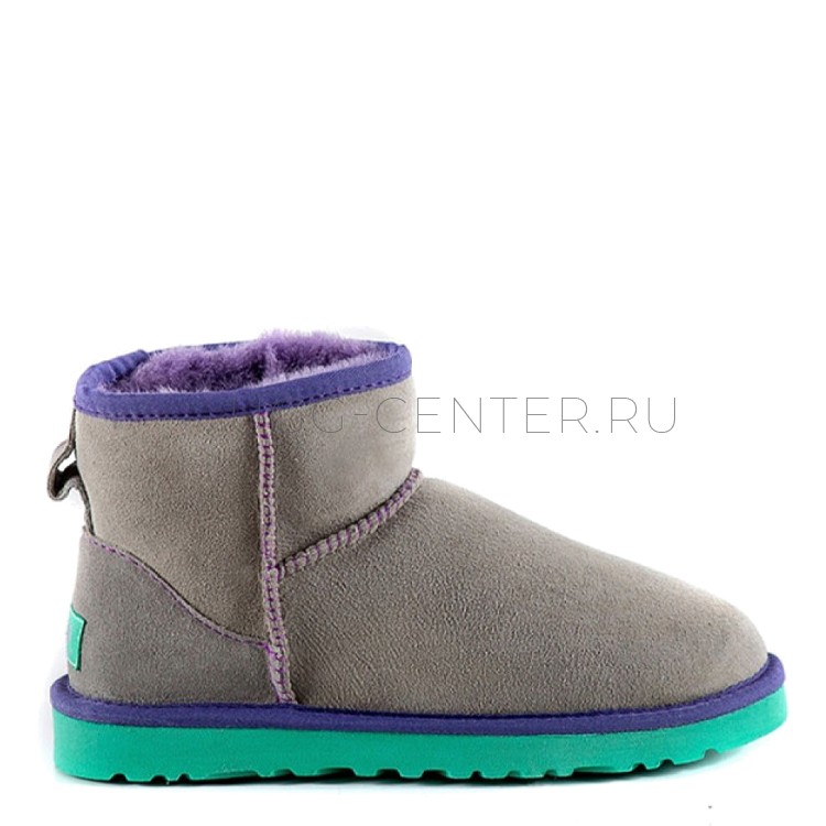 UGG Classic Mini Aqua Grey