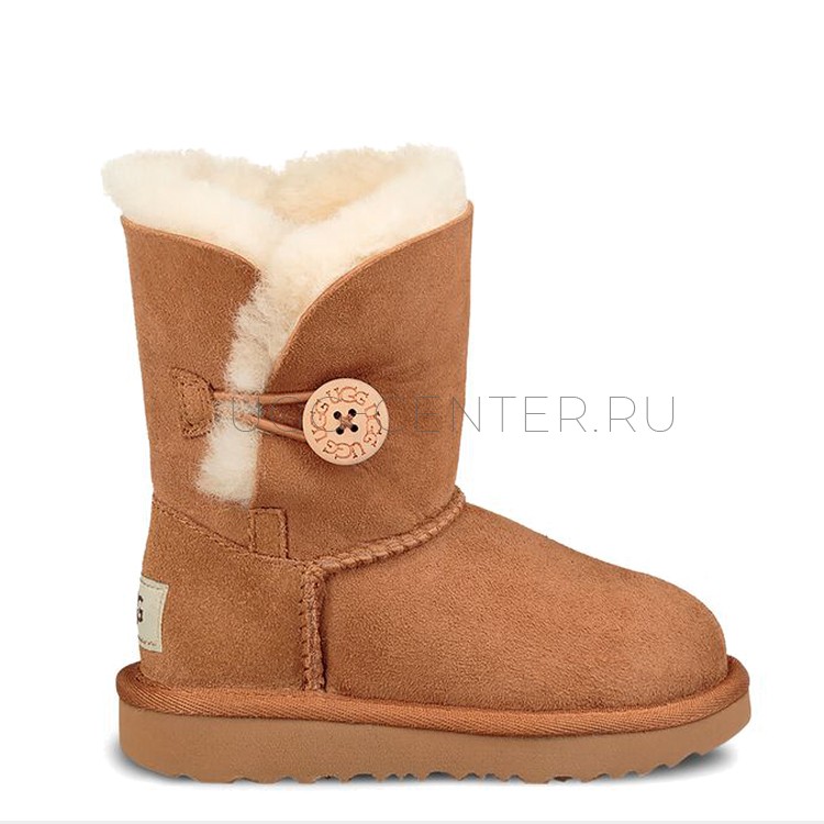 UGG KIDS Bailey Button Chestnut