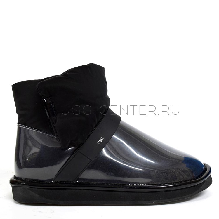 Clear Quilty Boots Black