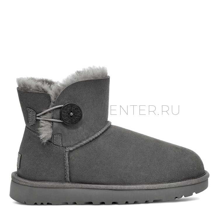 UGG Mini Bailey Button Grey