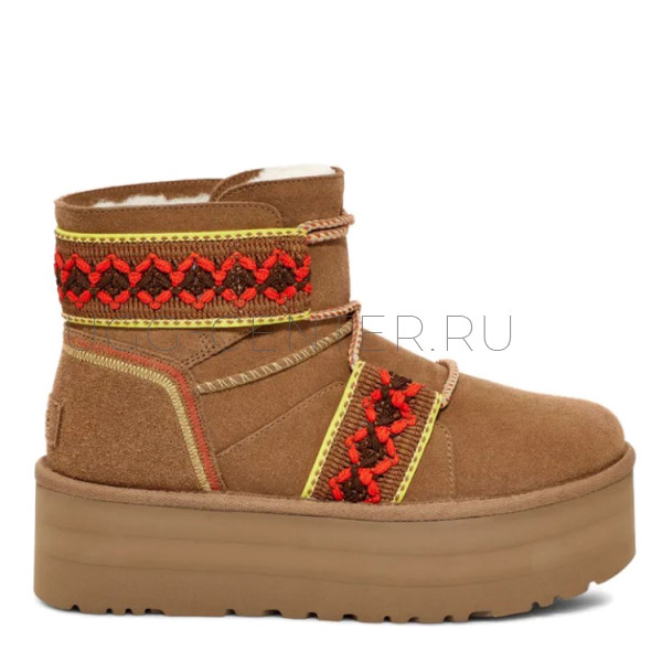 Classic Mini II Braid Platform Chestnut